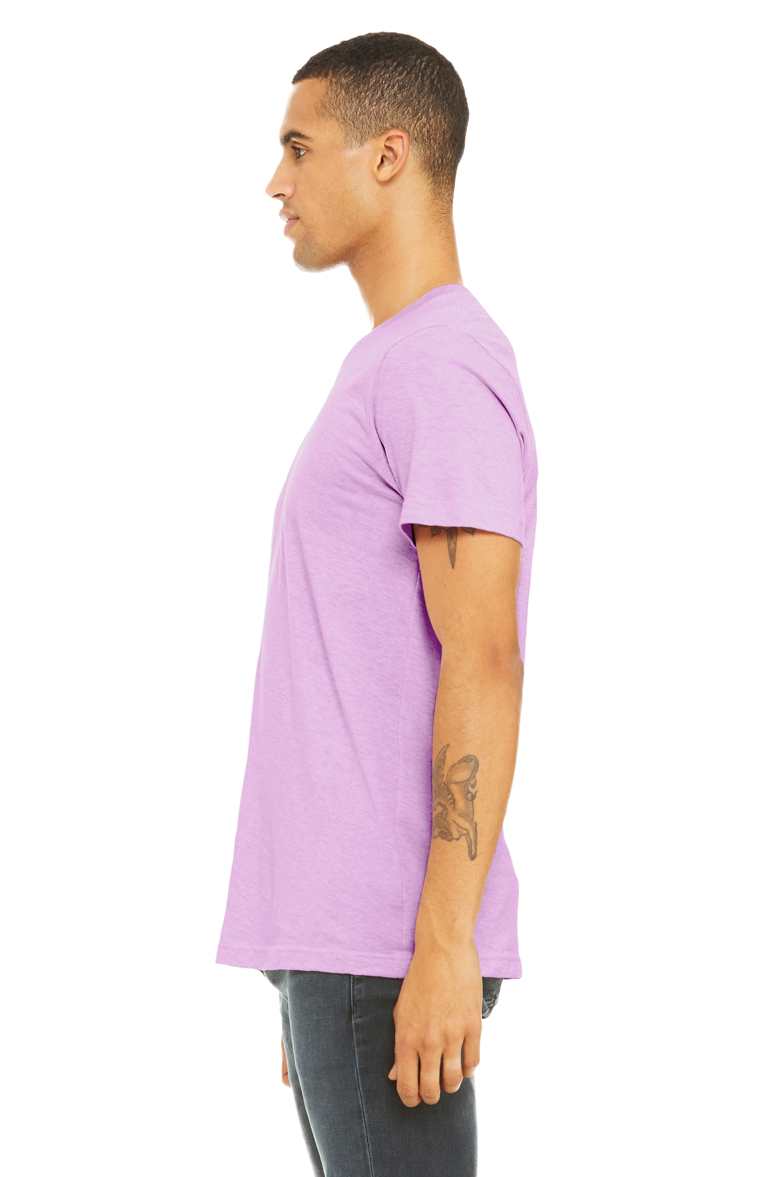 Bella + Canvas 3001CVC Heather Prism Lilac