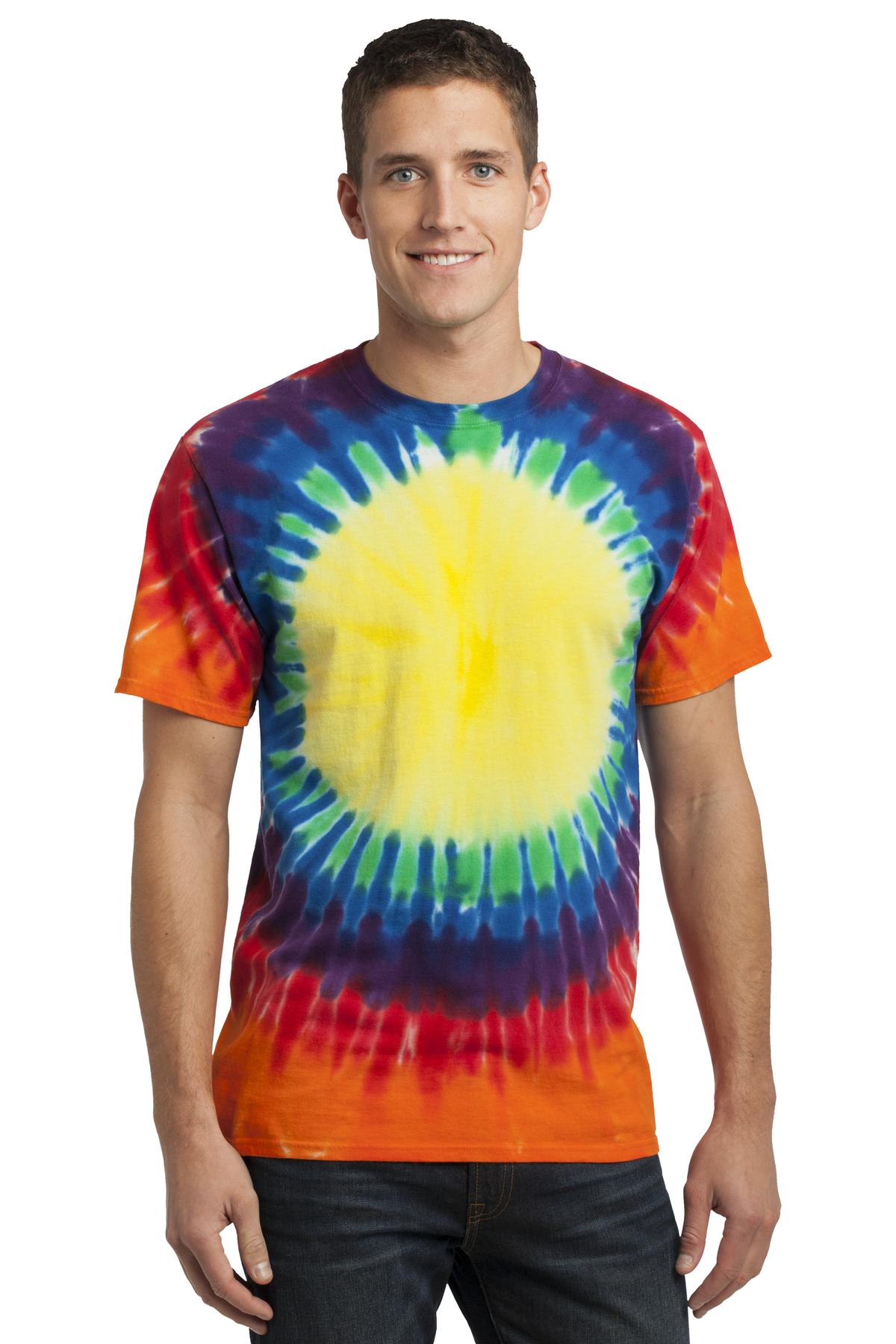 Port & Company Unisex Window Tie Dye Tee Pc149 Rainbow | Jiffy