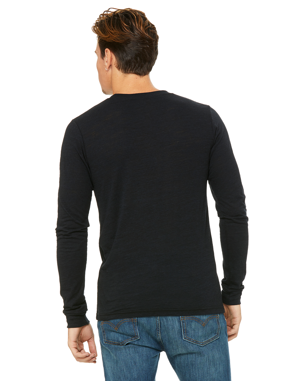 Bella + Canvas 3501 Solid Black Slub