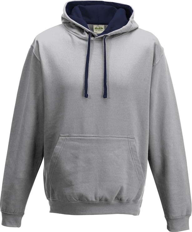 Just Hoods By AWDis JHA003 Heather Gray / Frn Navy