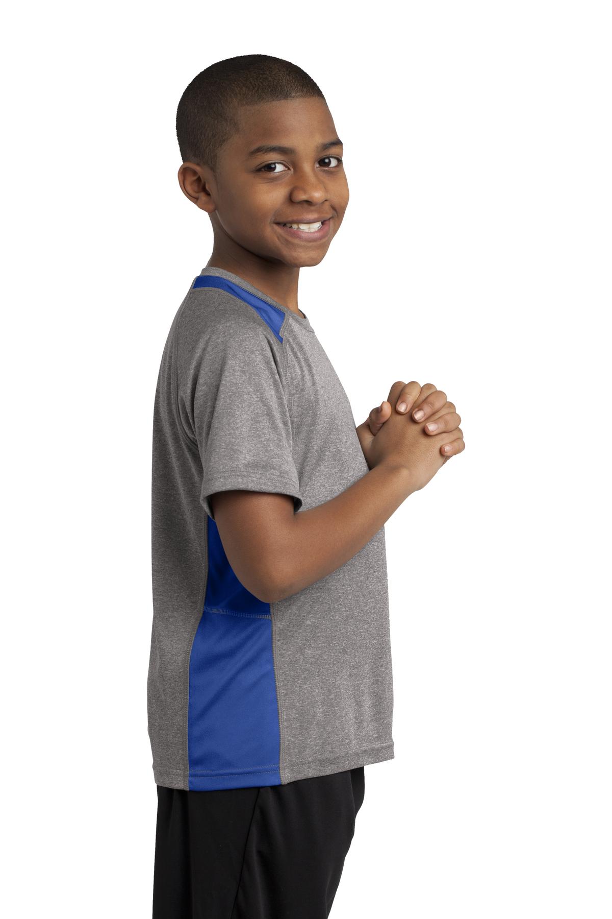 Sport-Tek YST361 Vintage Heather / True Royal