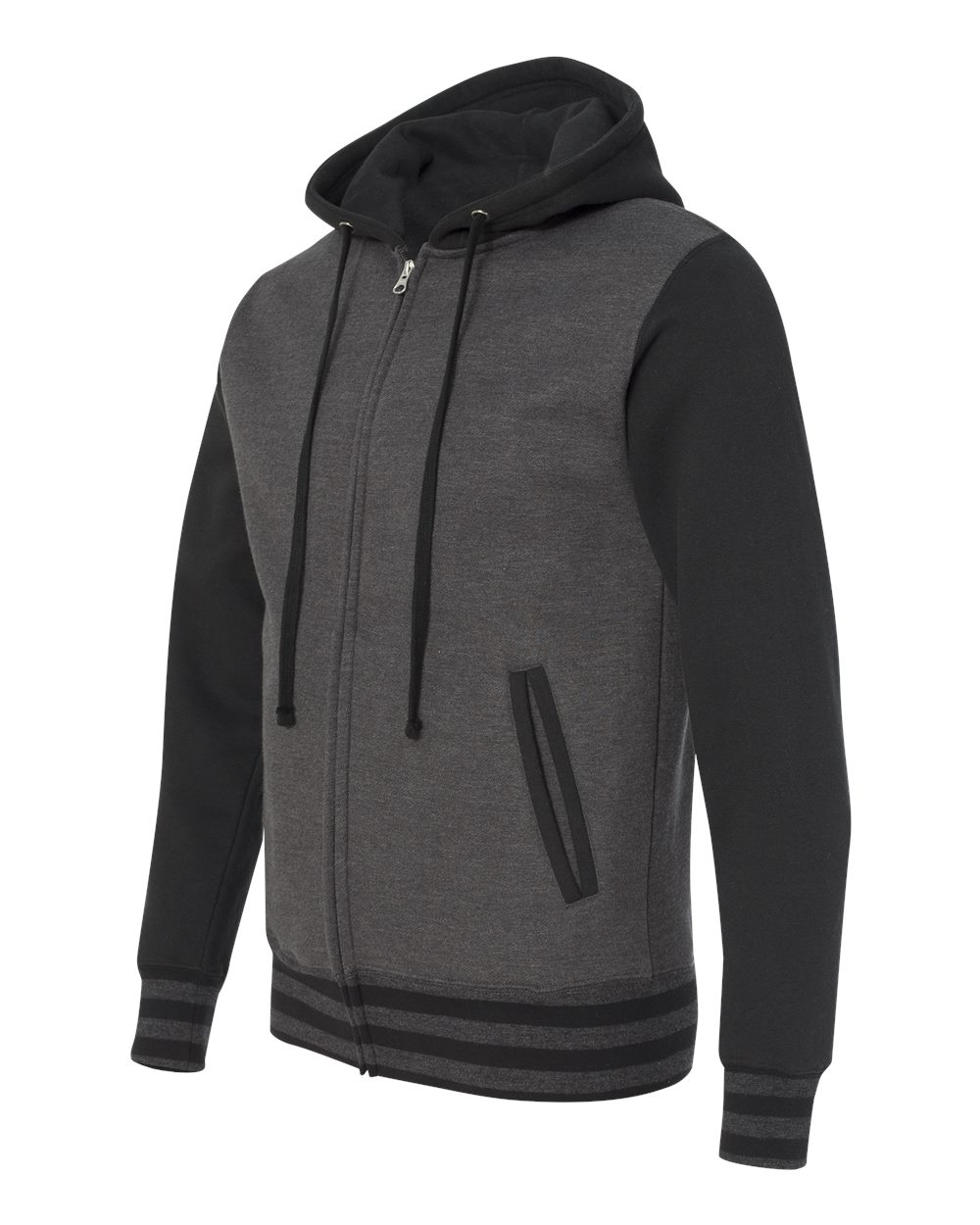 Independent Trading IND45UVZ Charcoal Heather / Black