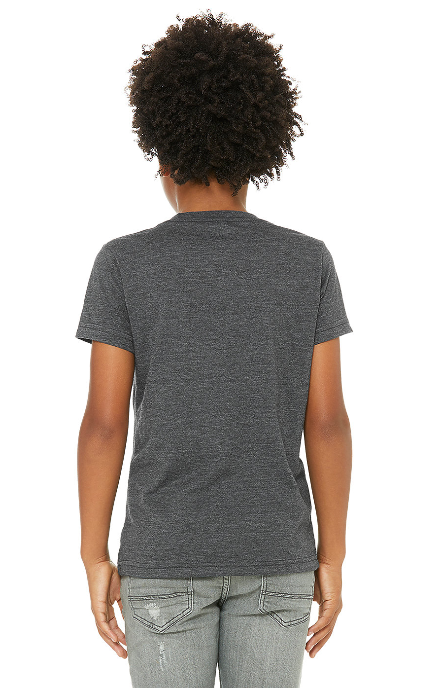 Bella + Canvas 3001YCVC Heather Dark Gray