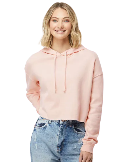 Independent Trading Women's Lightweight Cropped Hoodie Afx64