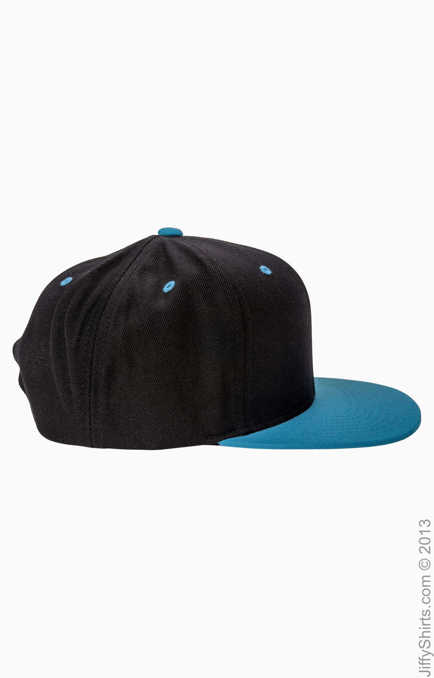 Yupoong 6089 Black / Teal