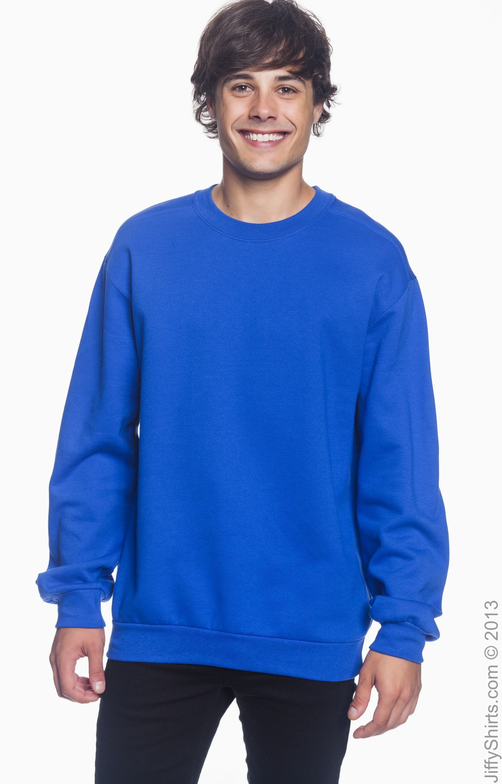 Anvil Unisex Crewneck Fleece 71000 Royal Blue Jiffy