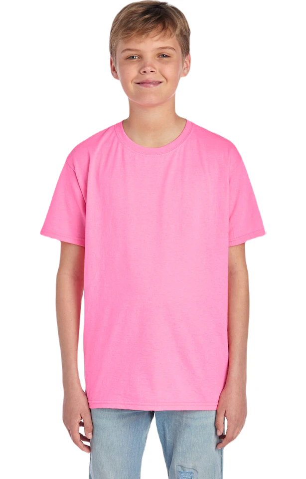 Fruit Of The Loom Unisex Youth Cotton T-Shirt - Heavy Duty HD Tee For Kids