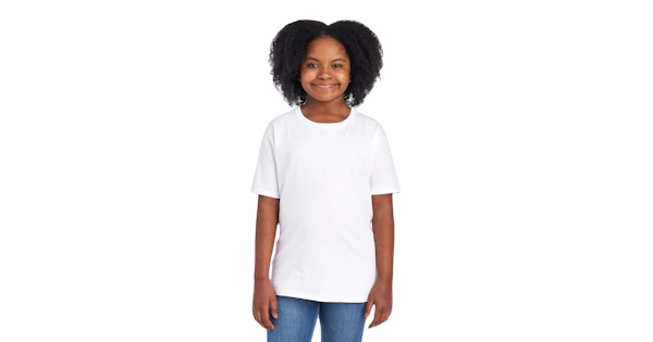 Fruit Of The Loom Youth HD Cotton T-Shirt - 100% Cotton, Black, Medium