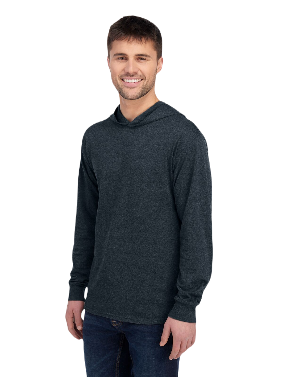 Fruit of the Loom 4LSHFL Black Ink Heather