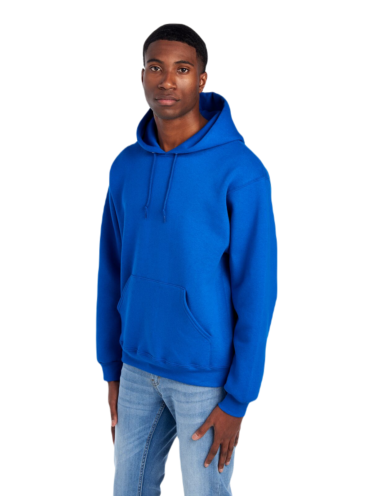 Fruit Of The Loom Unisex Supercotton Pullover Hoodie 82130 Royal Jiffy