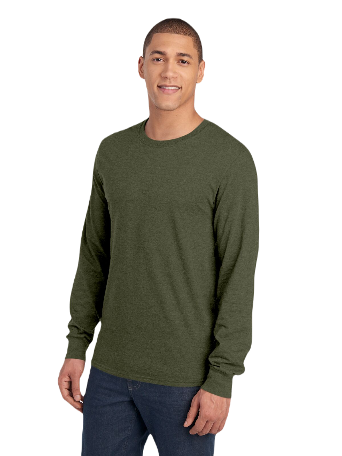 Fruit of the Loom IC47LSR Military Green Heather