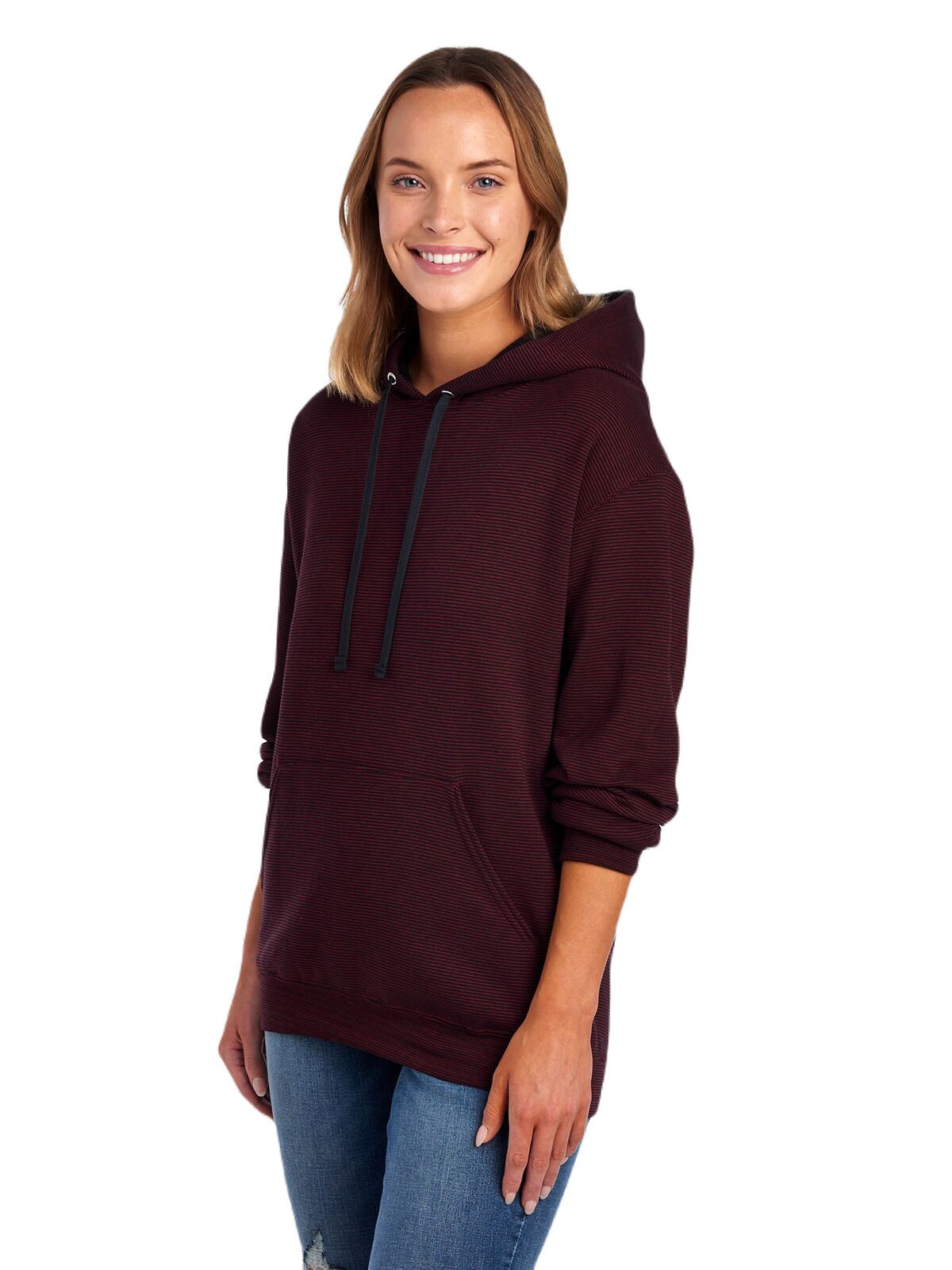 Fruit of the Loom SF77R Maroon Stripe