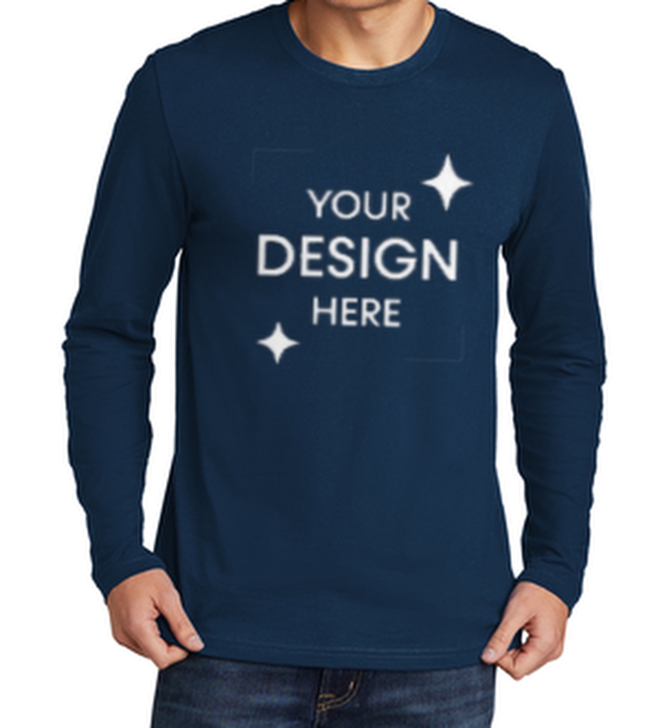 Men's Cotton Long-Sleeve Crew