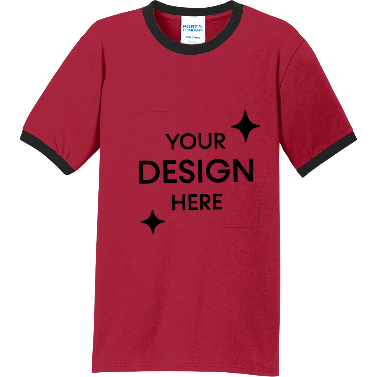 Unisex Core Cotton Ringer Tee