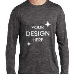 Unisex PosiCharge Long Sleeve Electric Heather Tee