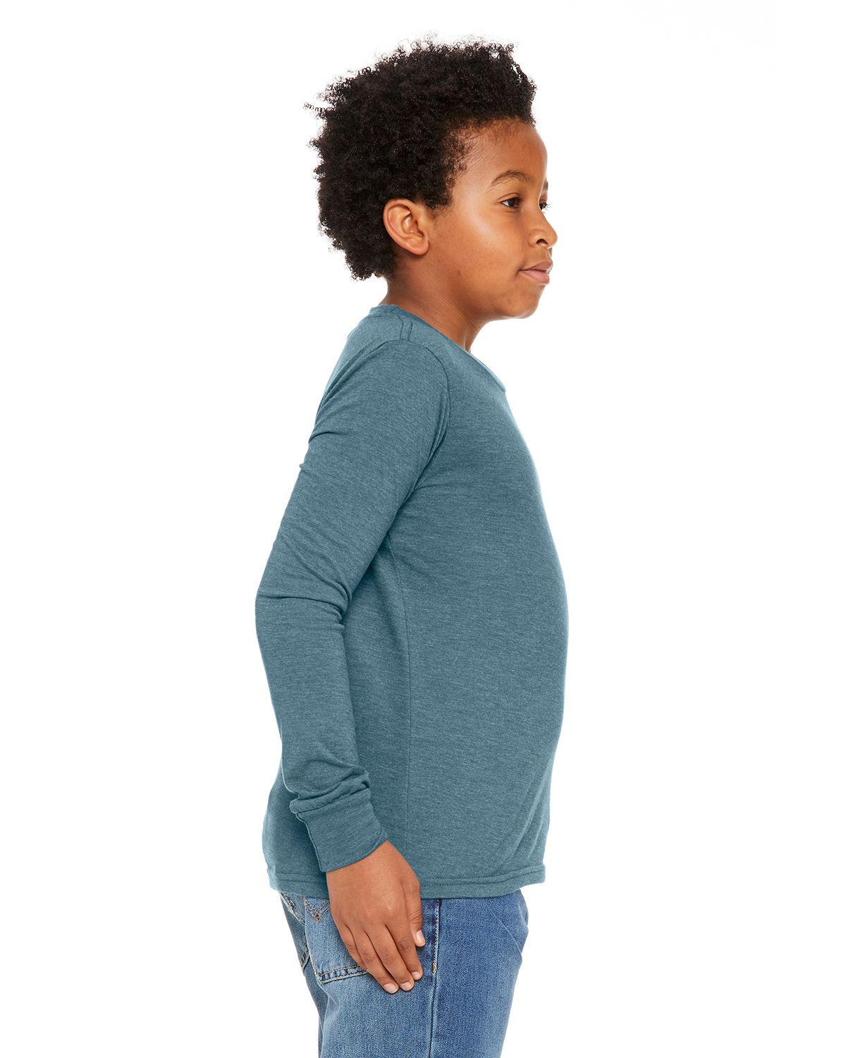 Bella + Canvas 3501YCVC Heather Deep Teal