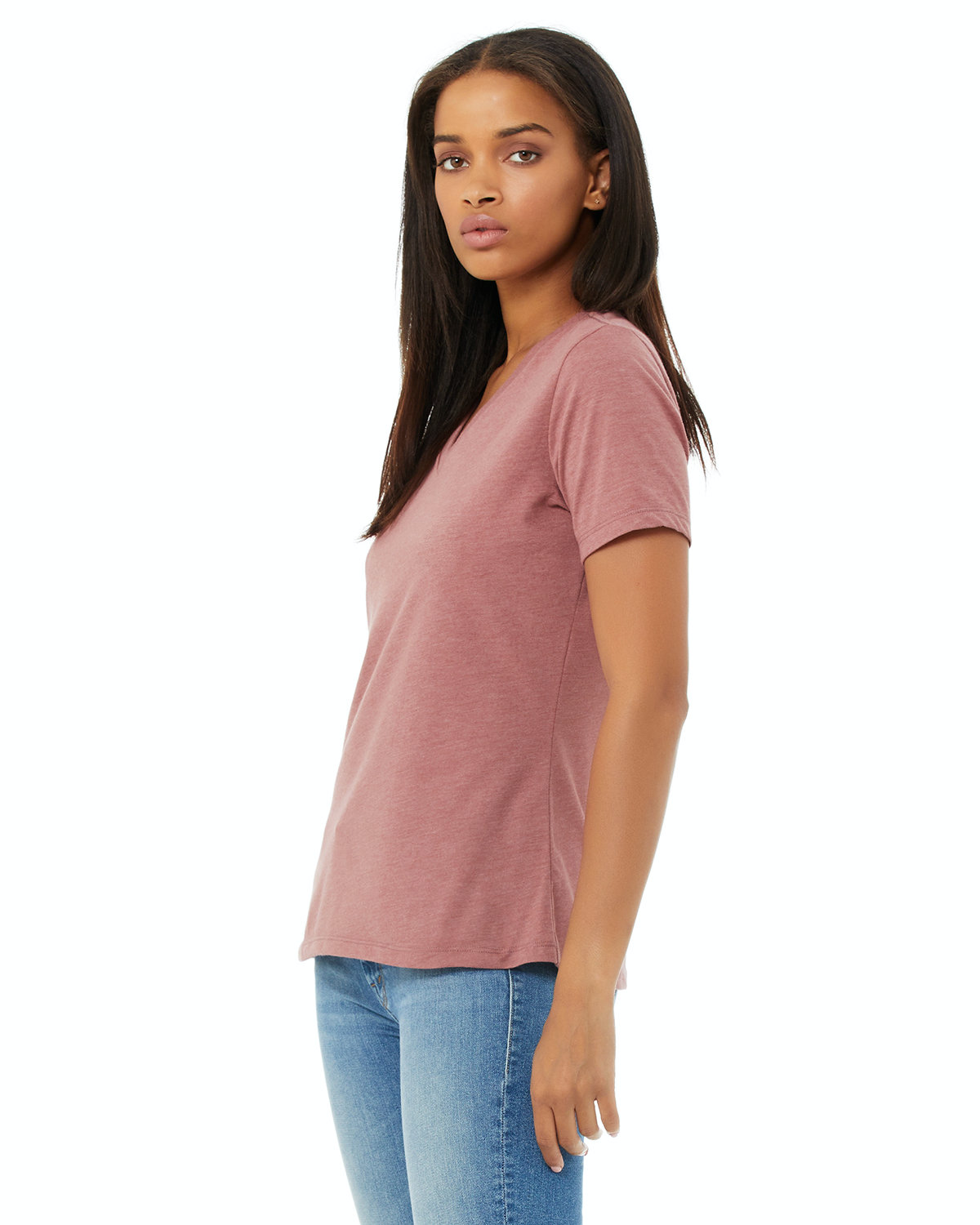 Bella + Canvas 6405CVC Heather Mauve