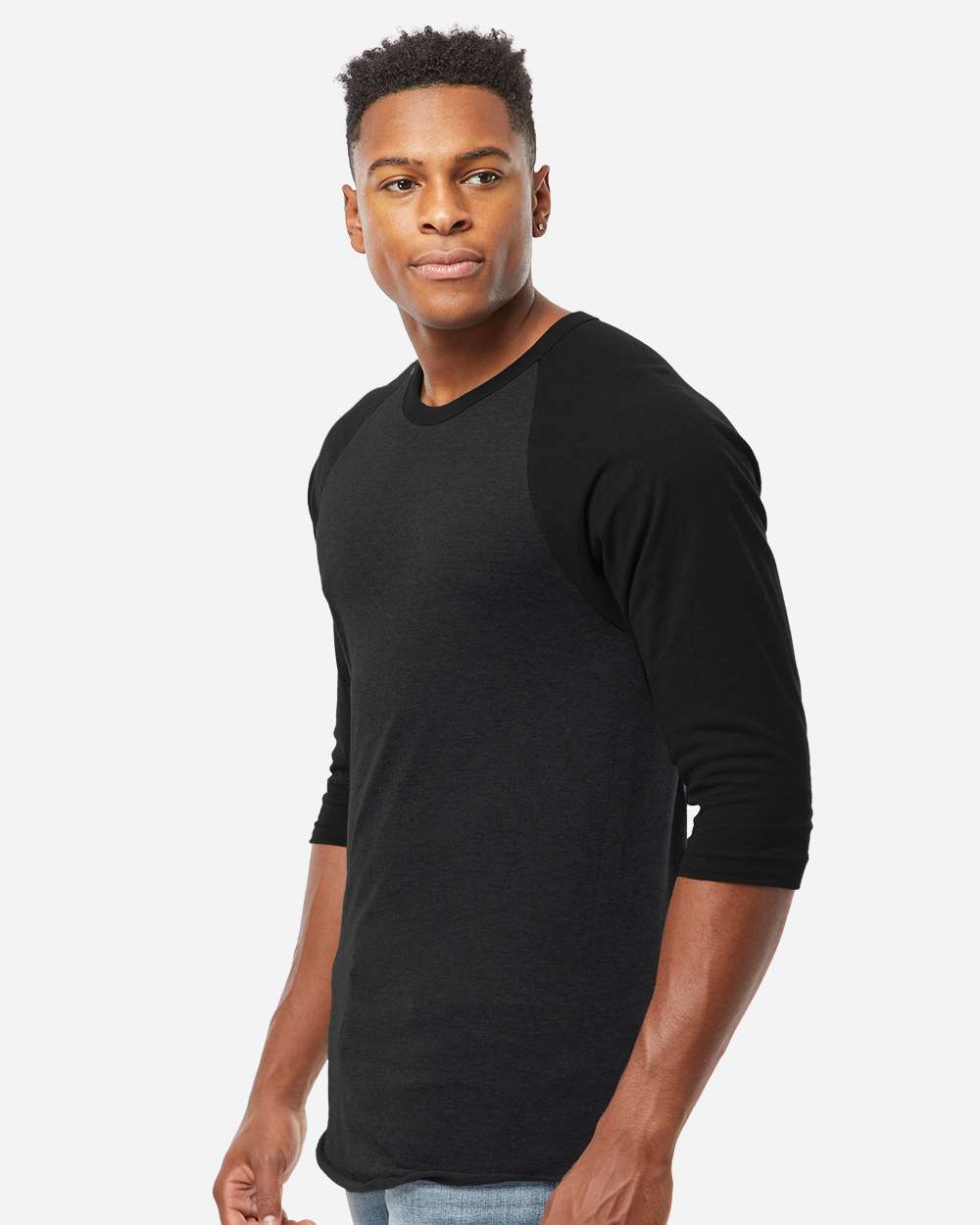 Tultex 0245TC Heather Black/ Black