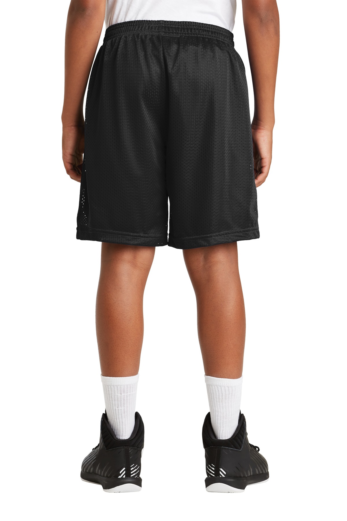 Sport Tek Youth Posi Charge Classic Mesh Short Yst510 Black