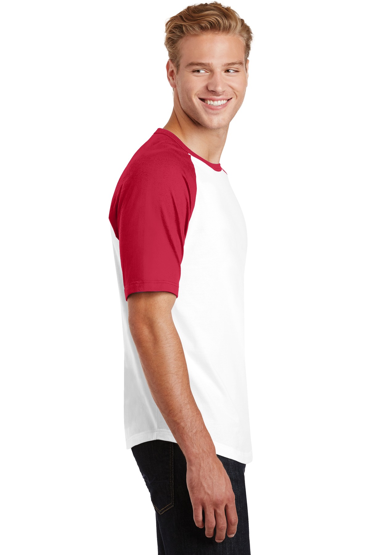 Sport-Tek T201 White / Red