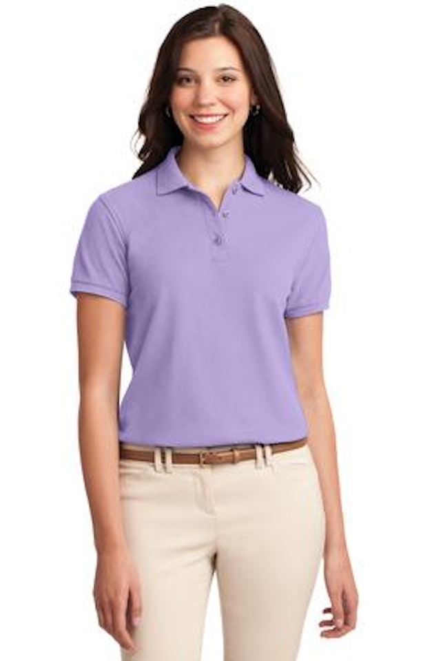 Port Authority Women's Silk Touch Polo L500 Bright Lavender Jiffy