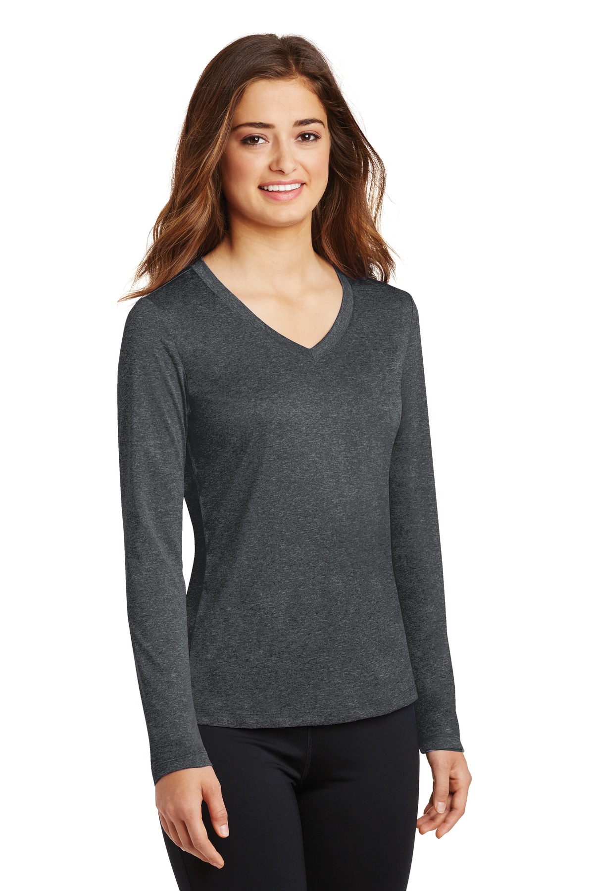 Sport-Tek LST360LS Graphite Heather