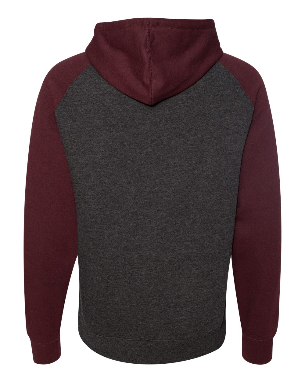 Independent Trading IND40RPJ1 Charcoal Heather / Burgundy Heather