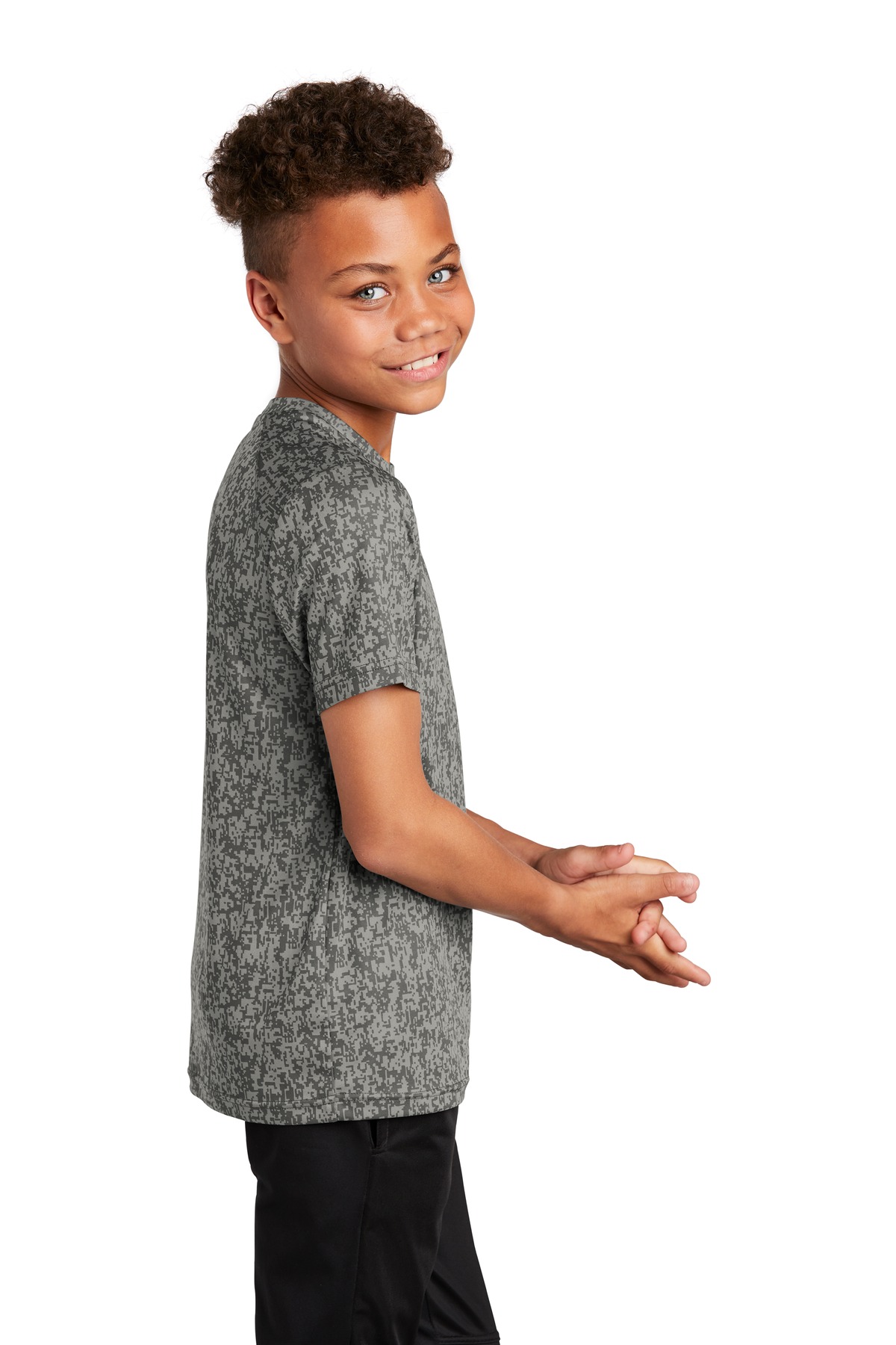 Sport-Tek YST460 Gray Concrete