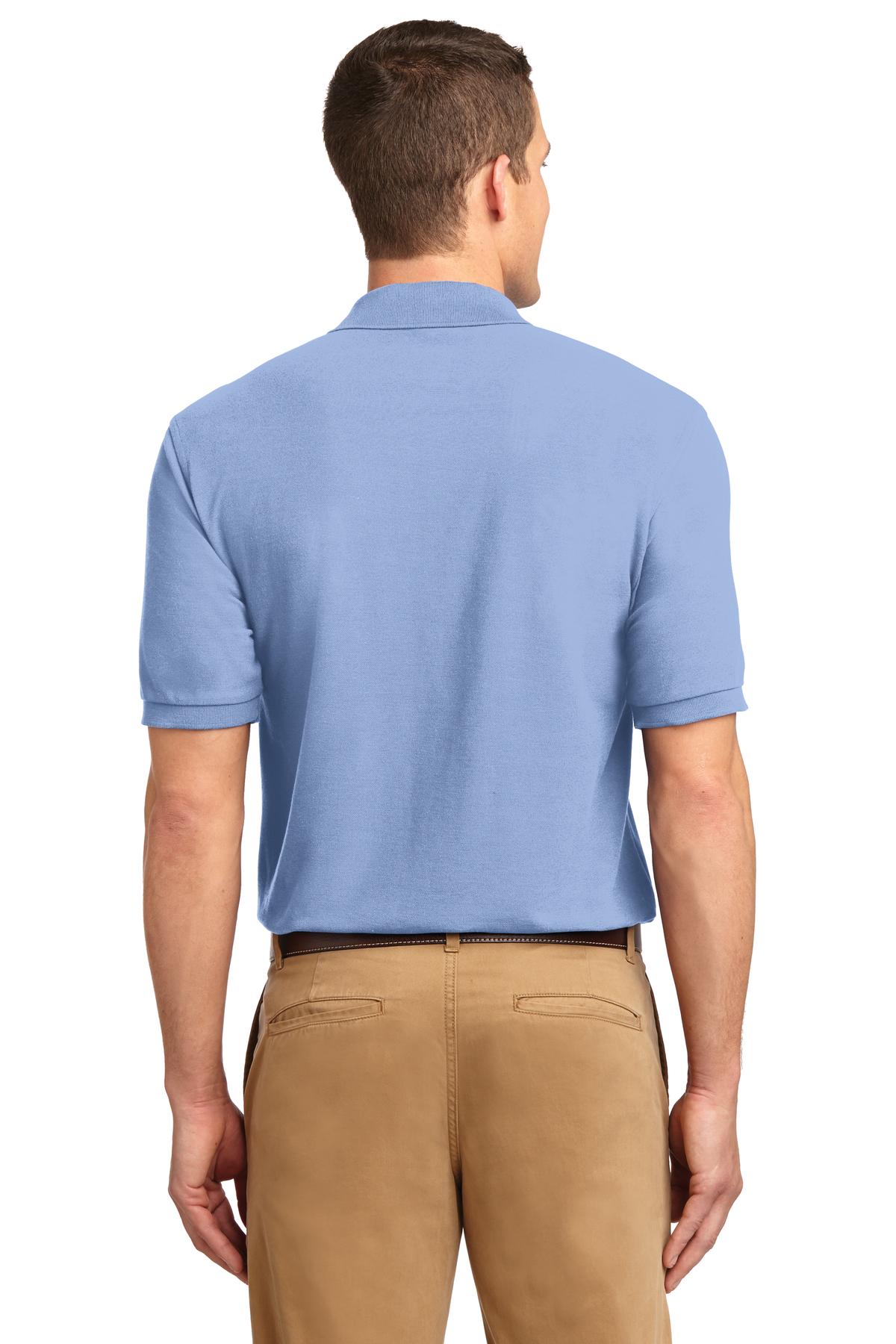 Port Authority Extended Size Silk Touch Polo K500 Es Light Blue Jiffy