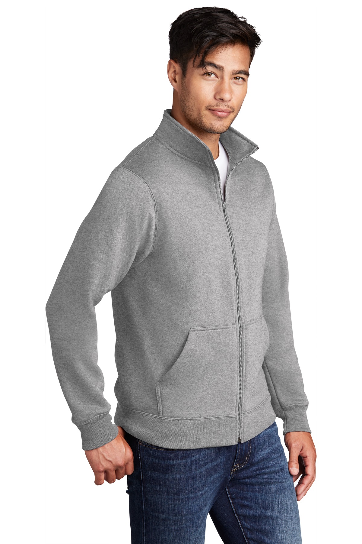 Port & Company PC78FZ Athletic Heather