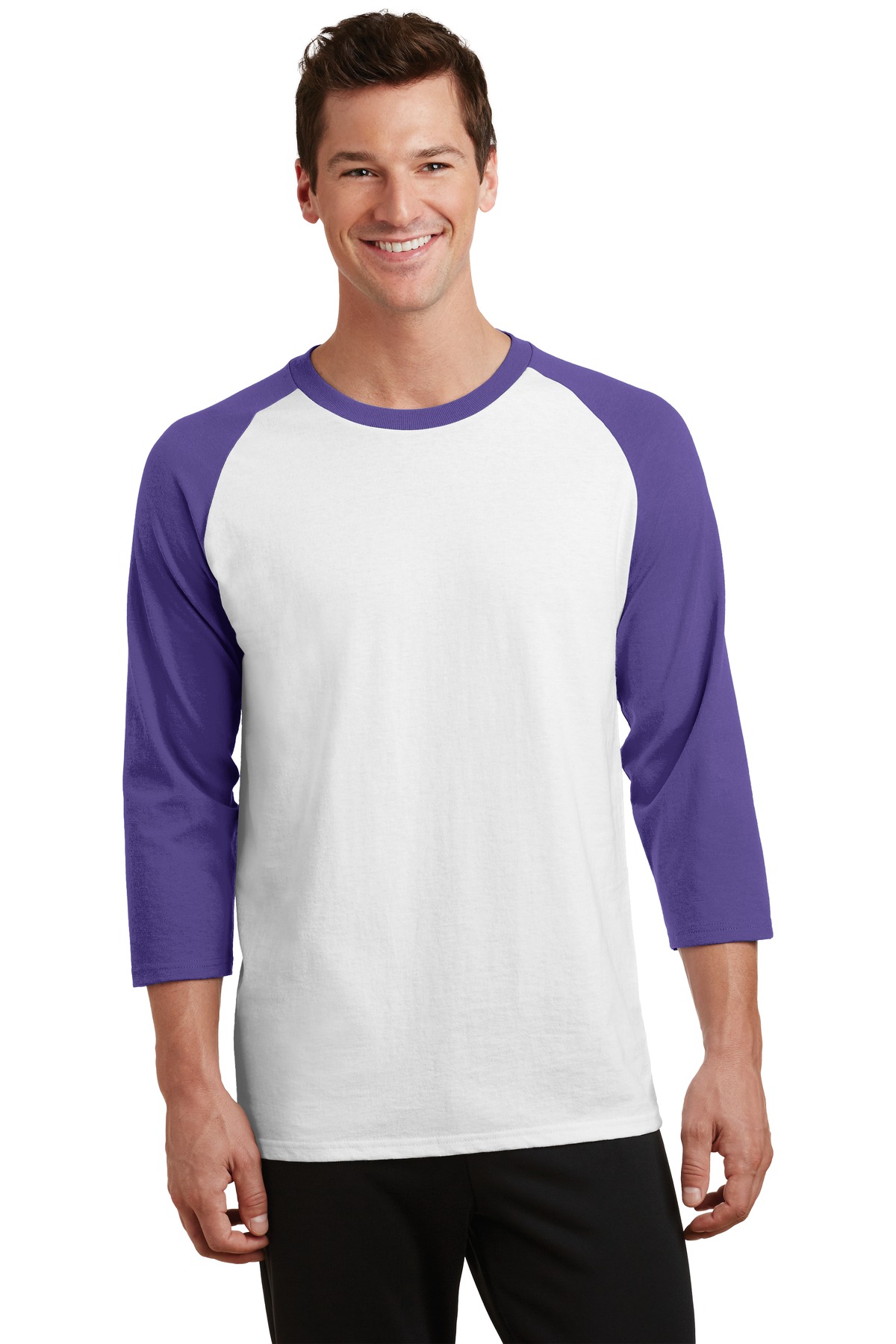 Port & Company PC55RS White / Purple