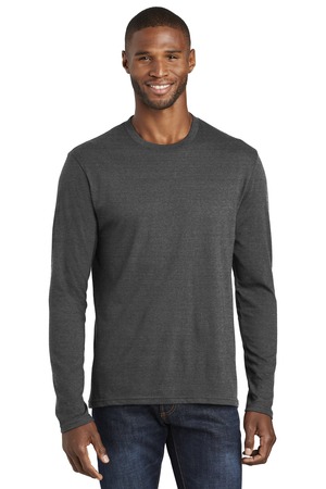 Port & Company PC455LS Black Heather