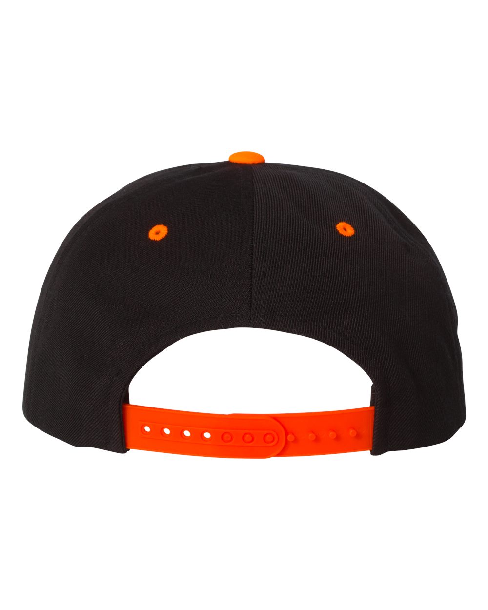 Yupoong 6089 Black / Neon Orange