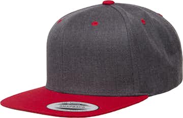 Yupoong 6089MT Dark Heather / Red