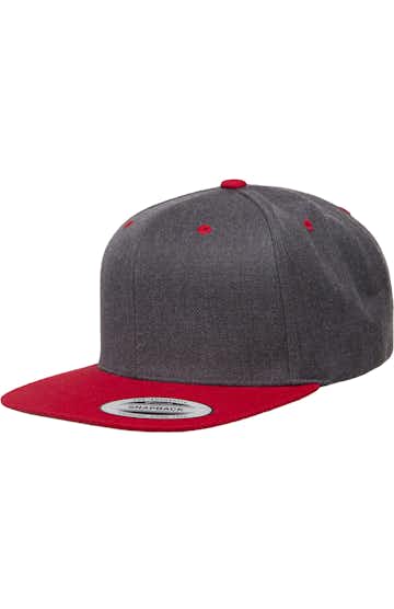 Yupoong 6089MT Dark Heather / Red