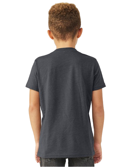 Bella + Canvas 3001YCVC Heather Midnight Navy