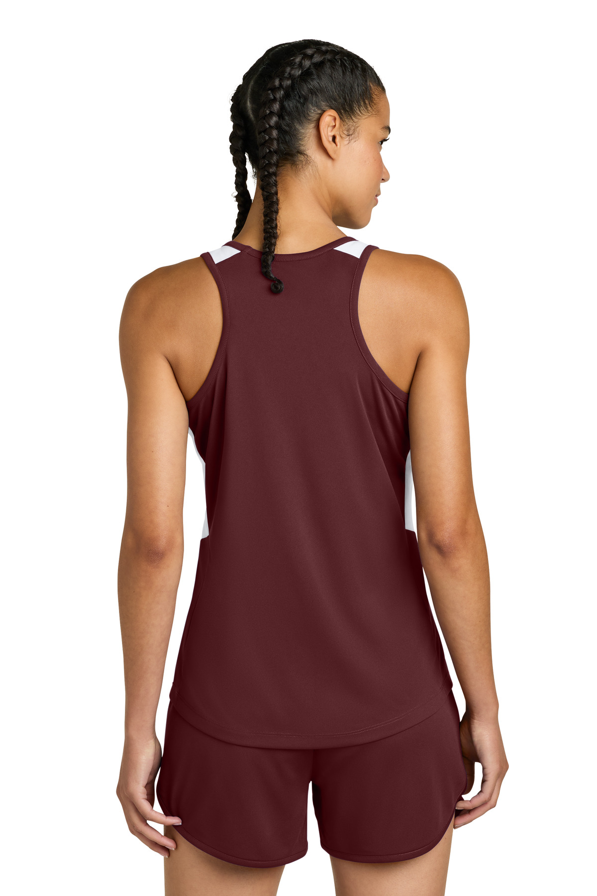 Sport-Tek LST446 Maroon / White