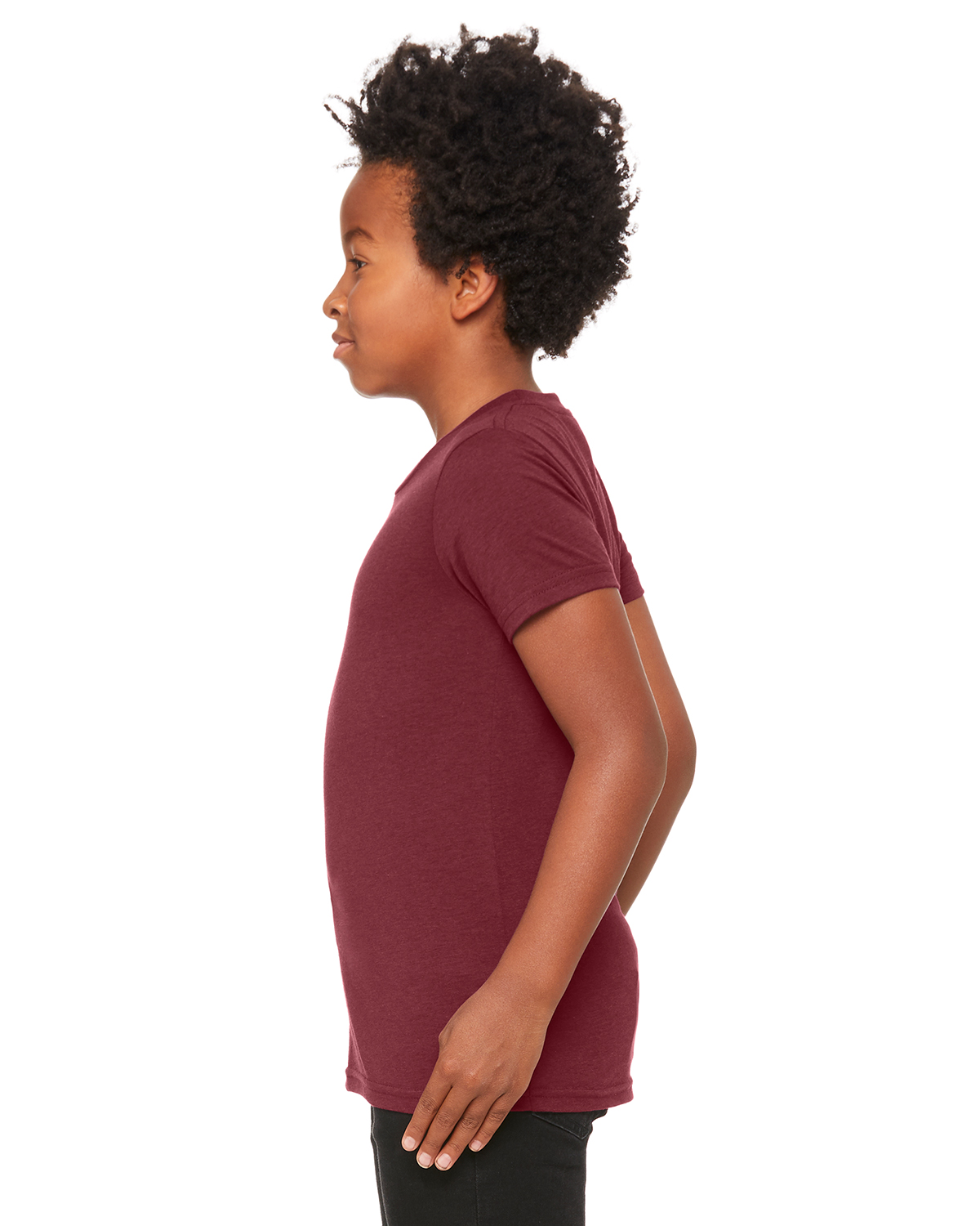 Bella + Canvas 3413Y Maroon Triblend