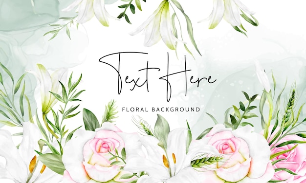 Elegant Floral Background with Handwritten Text | Jiffy Designs
