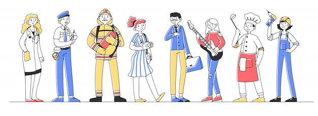 Diverse Professions and Occupations: A Vibrant Illustration of Modern ...