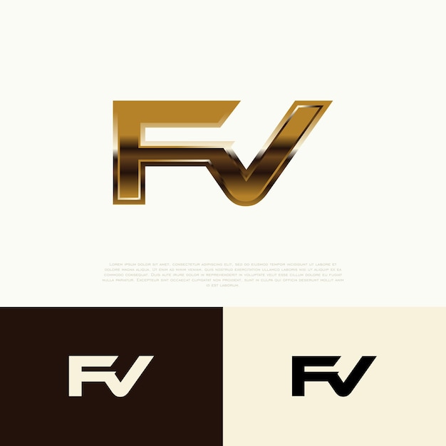 Sleek and Stylized Golden Initials Monogram | Jiffy Designs