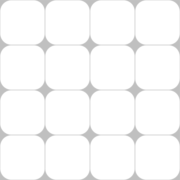 Elegant Minimalist Grid of Rounded White Squares | Jiffy Designs