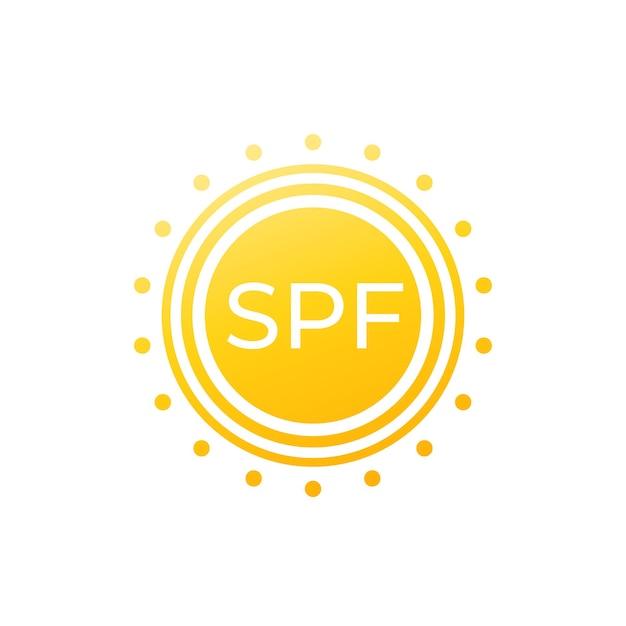 Vibrant SPF Sun Symbol with Dotted Rays | Jiffy Designs