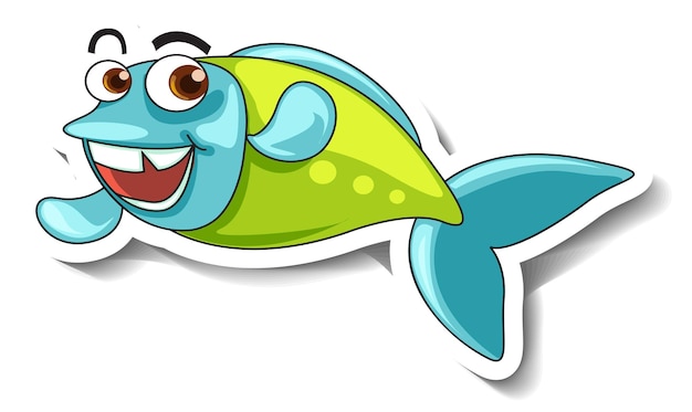 Cheerful Cartoon Fish with Vibrant Colors | Jiffy Designs