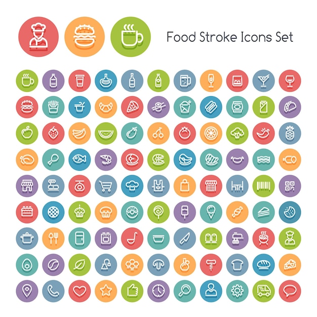 Vibrant Food-Themed Icons for Diverse Design Applications | Jiffy Designs