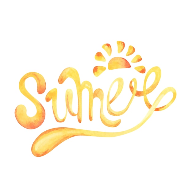 Vibrant Sunshine Inspired Summer Lettering | Jiffy Designs