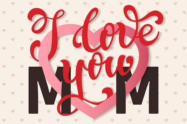 Heartfelt Lettering Design for Loving Mom | Jiffy Designs