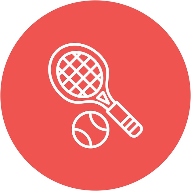 Iconic Tennis Racket and Ball Silhouette | Jiffy Designs