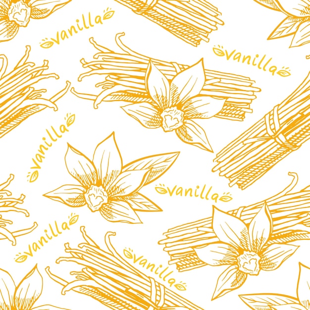 Vibrant Vanilla Blossom Pattern with Elegant Floral Motifs | Jiffy Designs