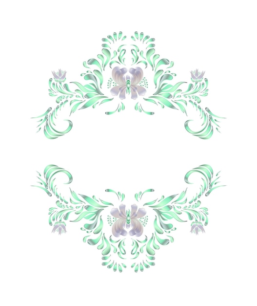 Elegant Floral Frame with Delicate Pastel Blooms | Jiffy Designs